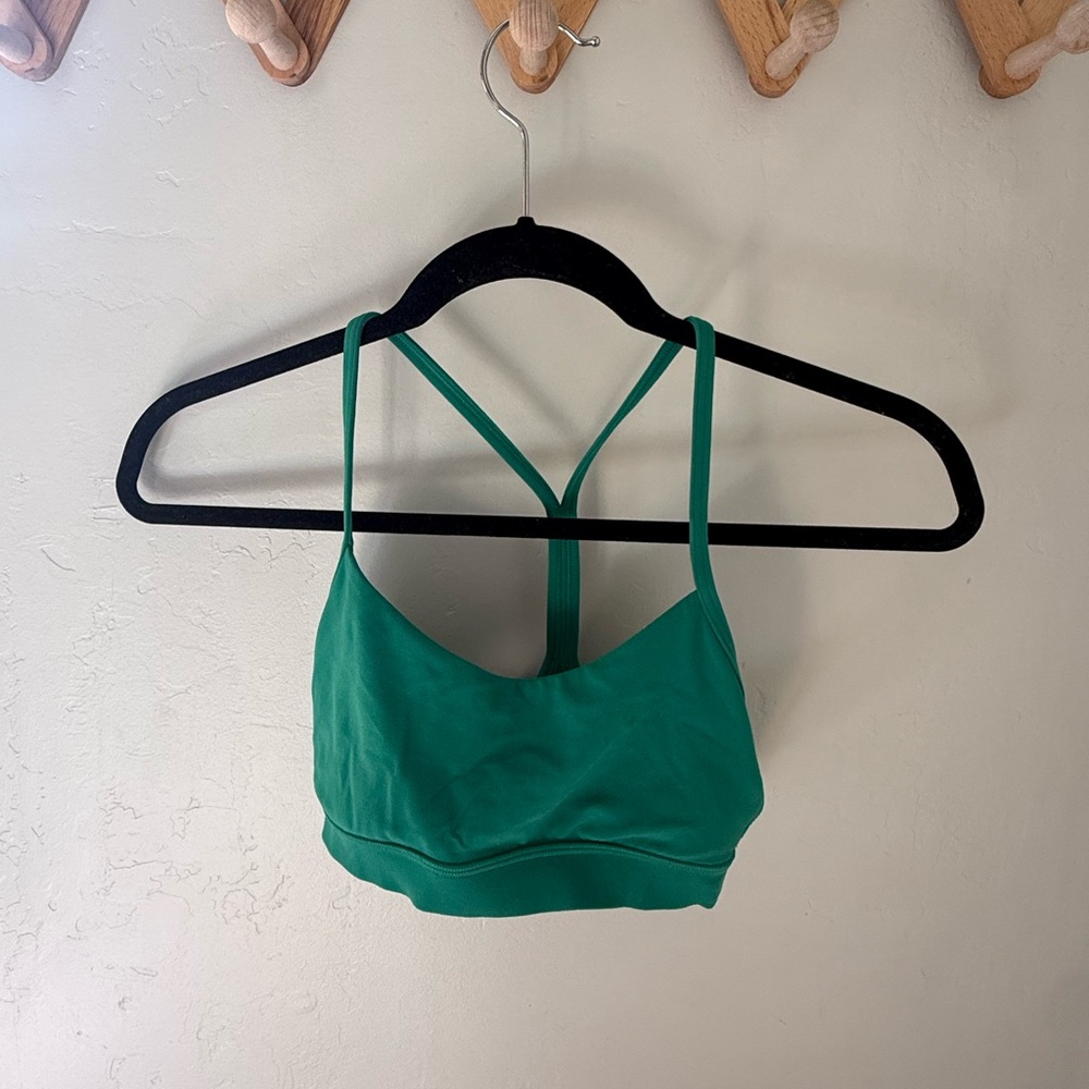 Lululemon flow Y bra Cascadia Green